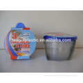 PK3/PK4 plastic round 750ml/25oz plastic container with lids TG10068-3PK/4PK